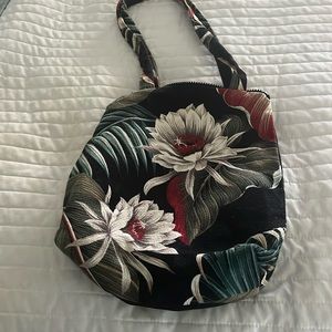 Shoulder/Backpack Purse handmade Kauai Rose